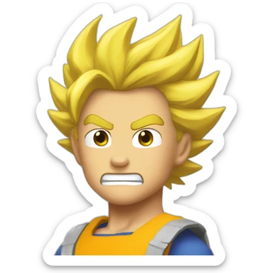 Super sayan sticker
