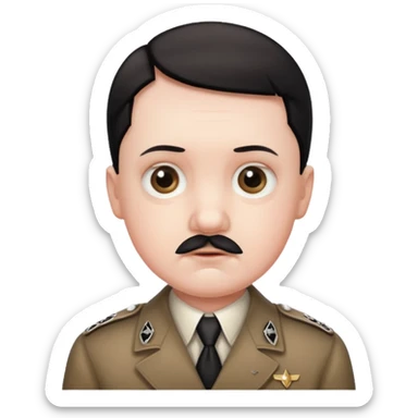 Hitler cute babyface sticker