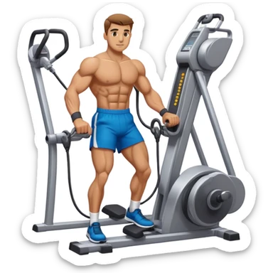 guy cable-crossover-machine sticker