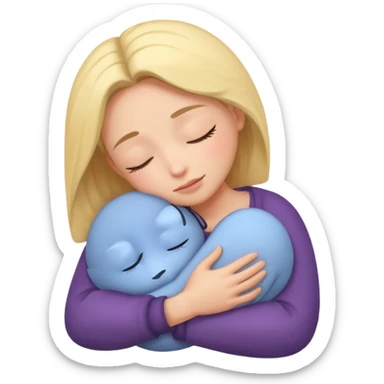 Deep hug on sleep sticker