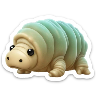 Cute realistic Tardigrade from the company GIANTmicrobes  sticker