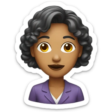 creative director woman face sticker