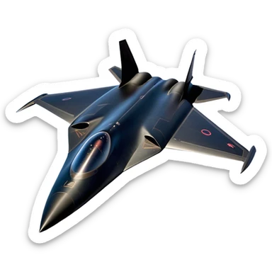 SR-71 Blackbird - Lockheed Martin (Stealth Grey) A sleek, high-speed reconnaissance aircraft with an elongated, needle-like fuselage and a smooth, aerodynamic design. The body is finished in a deep, matte jet-black with subtle panel lines and heat-resistant detailing. Its twin engines are seamlessly integrated into the structure, with sharp, swept-back wings that emphasize speed and stealth. The cockpit canopy is tinted, adding to its mysterious, high-tech aesthetic, while the overall silhouette exudes an aura of unmatched velocity and secrecy. sticker