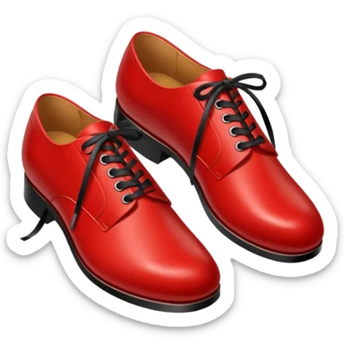 a pair of shoes: rojos sticker