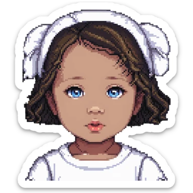 cute baby girl sticker