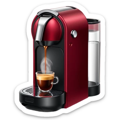 Nespresso dark red vertuo coffee pod not the machine sticker