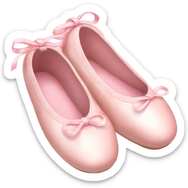 light pink ballet shoes sticker