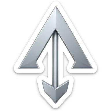 flecha apuntando hacia arriba sticker