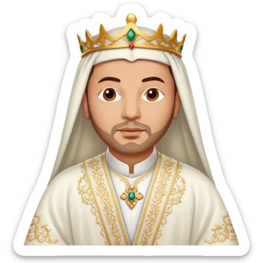 Robe mariage roi Mohammed VI sticker