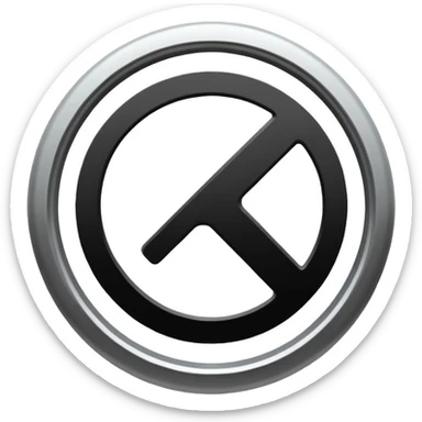 the classic fast forward emoji ⏩  in black and white sticker