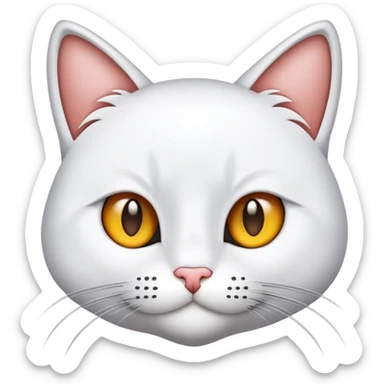 Ağlayan bir kedi ile bir kadın  sticker