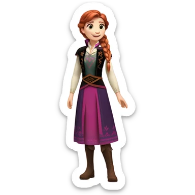 Anna from Frozen sticker
