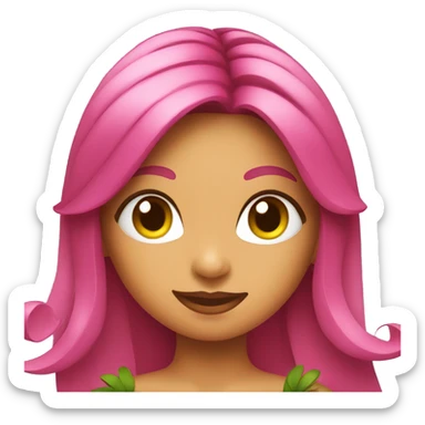 Hawaiian hula dancer girl sticker