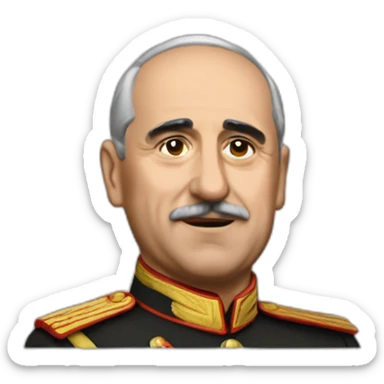 Francisco Franco supersaian 4 on fire sticker