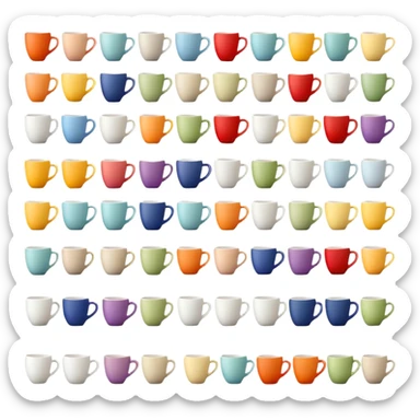 Muchos cafés sticker