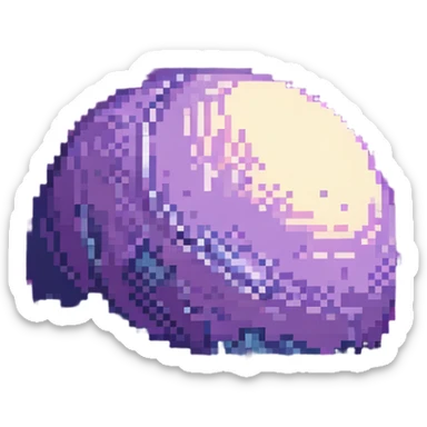 More versions of an alien planet with a purple sky in pixel art style. sticker