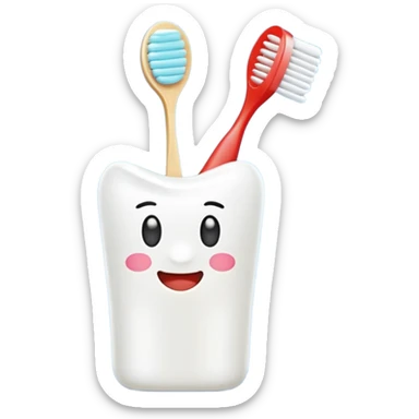 amenity kitwith toothbrush toothpaste sticker
