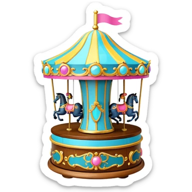 Carousel Music Box sticker