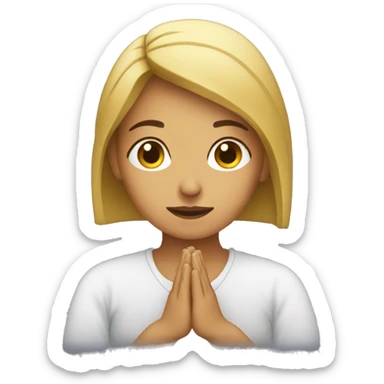 Woman who pray sticker