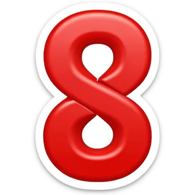 number 5000 styled like 100 emoji, red color, double underline, dynamic motion marks sticker