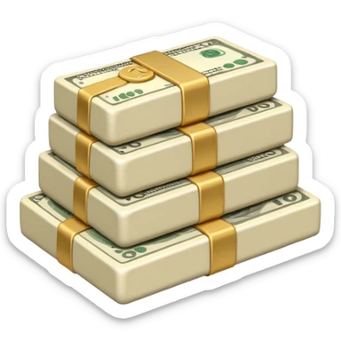 plain ivory money sticker