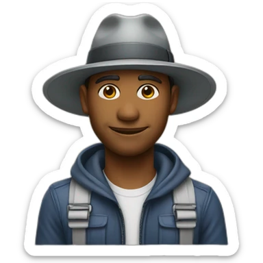 Joinha com boné  sticker