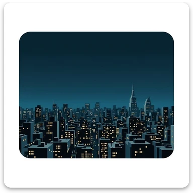 Batman signal sticker