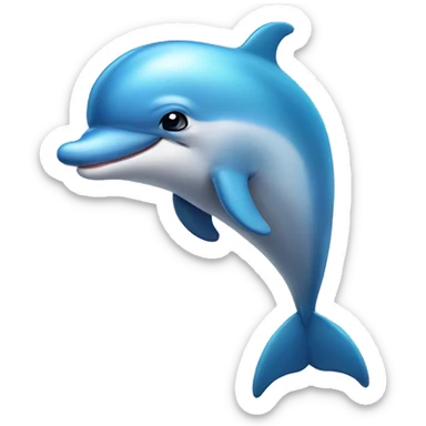 cute dolphin  sticker