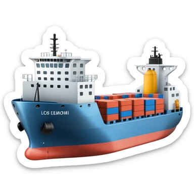 cargo ship sticker