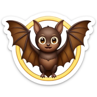 bat with halo sticker