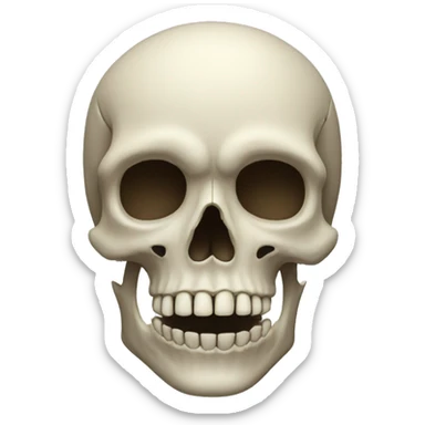 skull face sticker