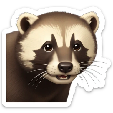 Mustelid Wolverine  sticker