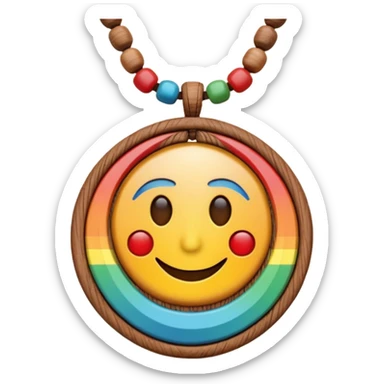 hippie necklace sticker