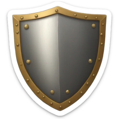 knight's round shield sticker