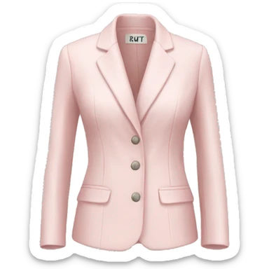 Pale pink petite jacket sticker