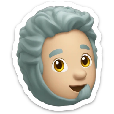 un cerdo arriba de un arcoirir sticker