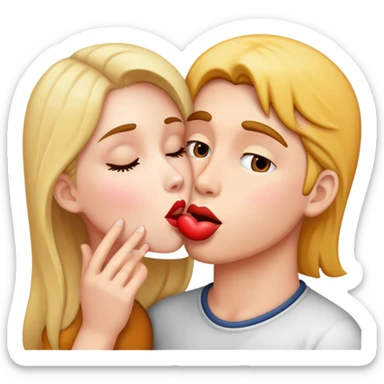 Giving kisses  sticker