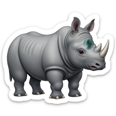 rhinoceros sticker