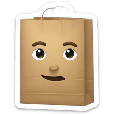 Paper-bag-fan sticker