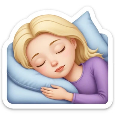 girl sleeping cute sticker