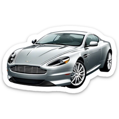 Aston Martin DB9 - Aston Martin (Model Year: 2016) (Iconic colour: Silver) sticker