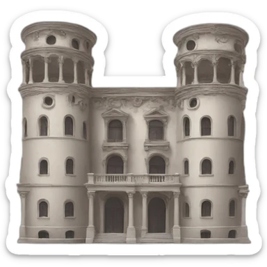 romanticism, style, architecture sticker