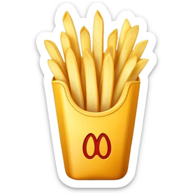 One french fry sticker