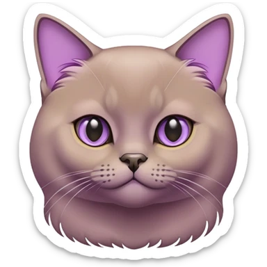 Burmese cat with lilac  sticker