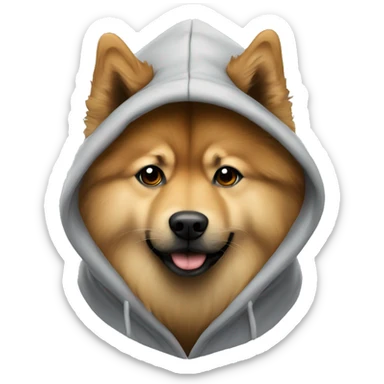 Eurasier dog in hoodie sticker