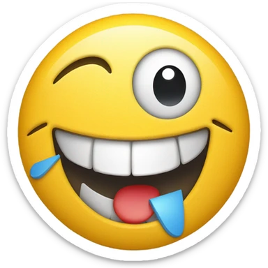 Happy smiley with broken heart sticker