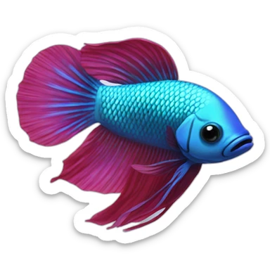 Betta fish sticker