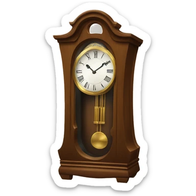Grandfather clock sticker