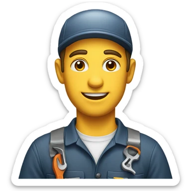 Car mechanic sticker