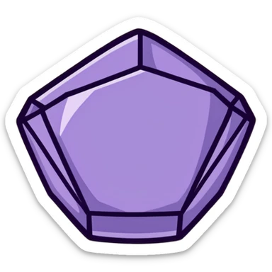 amethyst crystal gemstone sticker